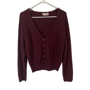 Katies Vintage Lambswool Angora Red Babydoll Sweater Coquette‎ Whimsigoth Fairy